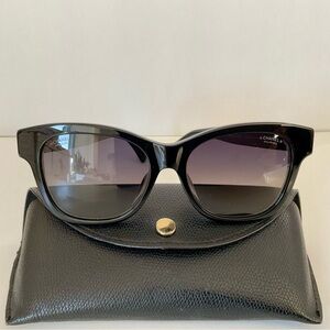 CHANEL Square Sunglasses in Black with Glass Pearls